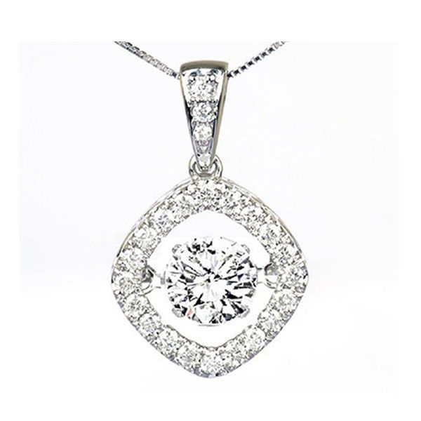 14KT White Gold & Diamonds Rhythm Of Love Neckwear Pendant  - 1 1/4 cts Don's Jewelry & Design Washington, IA