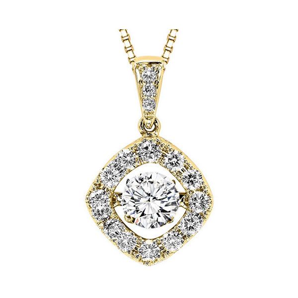 14KT Yellow Gold & Diamonds Rhythm Of Love Neckwear Pendant  - 1 cts Don's Jewelry & Design Washington, IA