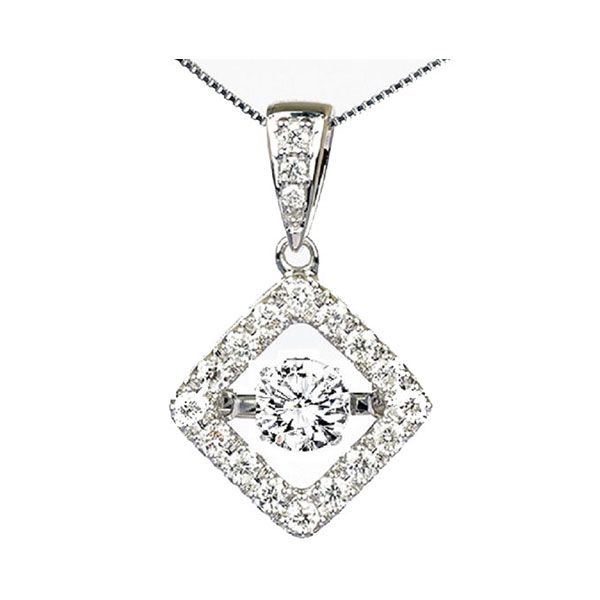 14KT White Gold & Diamonds Rhythm Of Love Neckwear Pendant  - 1 1/4 cts Gala Jewelers Inc. White Oak, PA