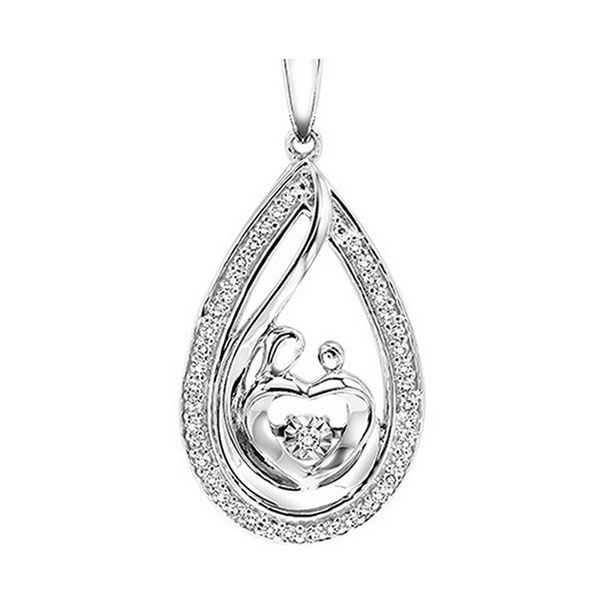 Silver Diamond (1/8Ctw) Pendant Don's Jewelry & Design Washington, IA