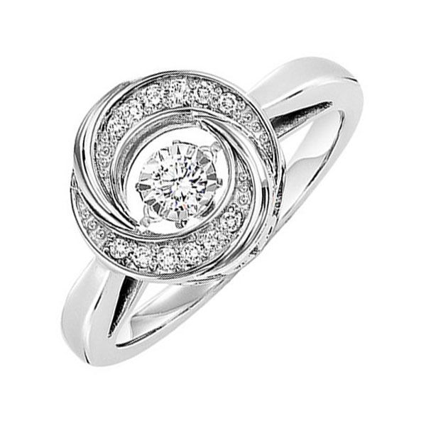 Silver (SLV 995) Diamonds Rhythm Of Love Fashion Ring  - 1/10 cts Don's Jewelry & Design Washington, IA
