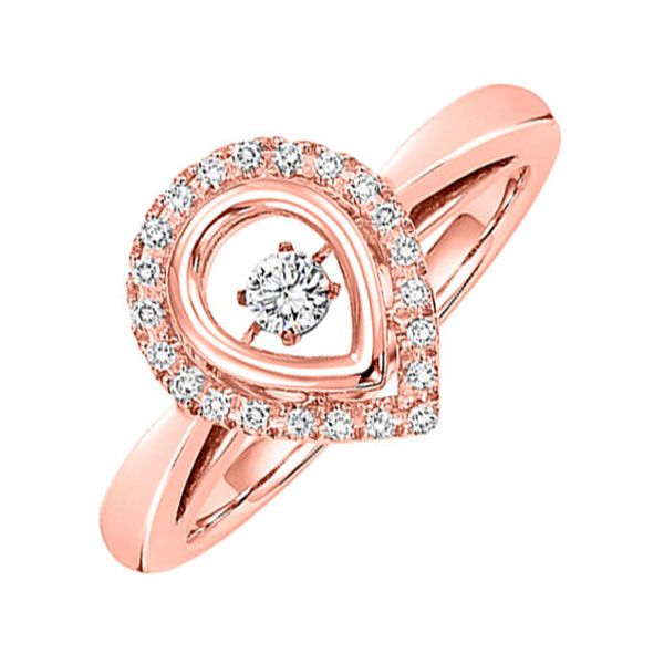 10KT Pink Gold & Diamonds Rhythm Of Love Fashion Ring  - 1/5 cts Branham's Jewelry East Tawas, MI