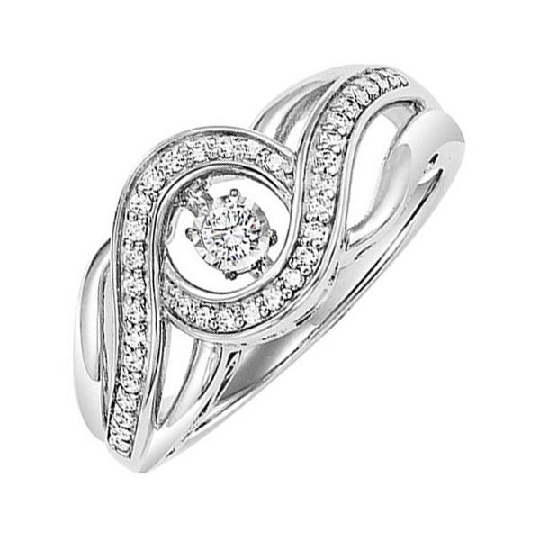 10KT White Gold & Diamonds Rhythm Of Love Fashion Ring  - 1/4 cts Michael's Jewelry North Wilkesboro, NC