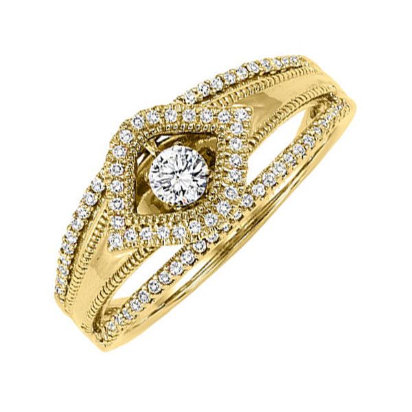 14KT Yellow Gold & Diamonds Rhythm Of Love Fashion Ring  - 1/4 cts Grayson & Co. Jewelers Iron Mountain, MI