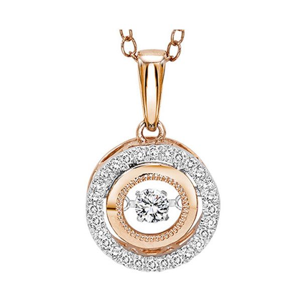 14KT White Gold & Diamonds Rhythm Of Love Neckwear Pendant  - 1/6 cts Patterson's Diamond Center Mankato, MN