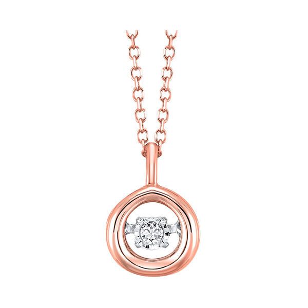 10KT Pink Gold & Diamonds Rhythm Of Love Neckwear Pendant  - 1/10 cts Windham Jewelers Windham, ME
