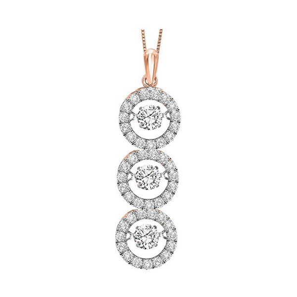 14KT Pink Gold & Diamonds Rhythm Of Love Neckwear Pendant  - 1 7/8 cts Grayson & Co. Jewelers Iron Mountain, MI