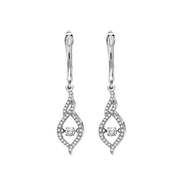 14KT White Gold & Diamonds Rhythm Of Love Fashion Earrings  - 3/8 cts Don's Jewelry & Design Washington, IA
