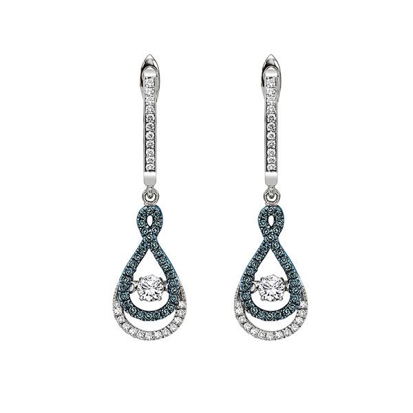 14KT White Gold & Diamonds Rhythm Of Love Fashion Earrings  - 1/2 cts Gaines Jewelry Flint, MI