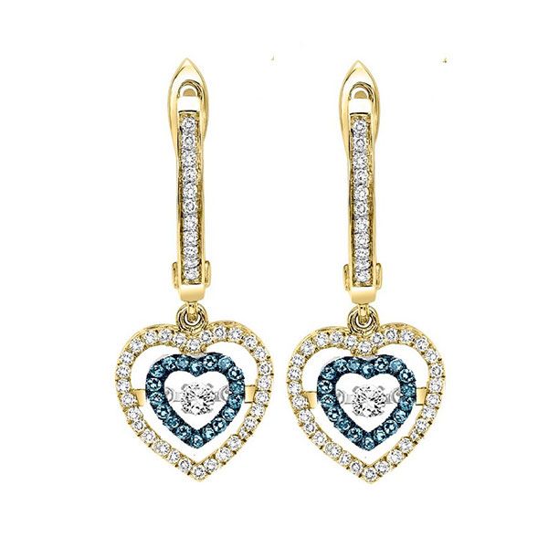 14KT Yellow Gold & Diamonds Rhythm Of Love Fashion Earrings   - 1/2 cts Grayson & Co. Jewelers Iron Mountain, MI