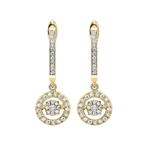 10KT Yellow Gold & Diamonds Rhythm Of Love Fashion Earrings  - 1/2 cts Ross's Fine Jewelers Kilmarnock, VA