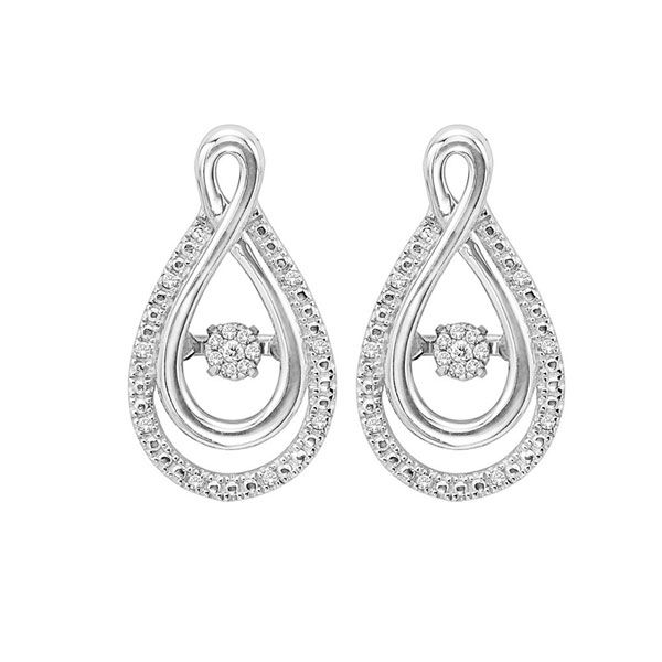Silver Diamond (1/10 Ctw) Earring Grayson & Co. Jewelers Iron Mountain, MI