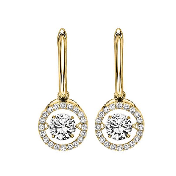 14KT Yellow Gold & Diamonds Rhythm Of Love Fashion Earrings  - 2 1/2 cts Layne's Jewelry Gonzales, LA