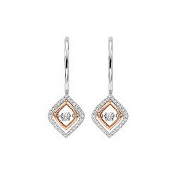 10KT White & Pink Gold & Diamonds Rhythm Of Love Fashion Earrings  - 1/2 cts Don's Jewelry & Design Washington, IA