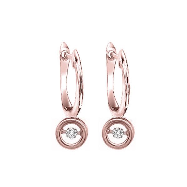 10KT Pink Gold & Diamonds Rhythm Of Love Fashion Earrings  - 1/10 cts Don's Jewelry & Design Washington, IA
