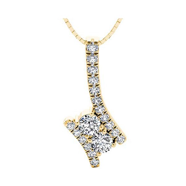 14KT Yellow Gold & Diamonds Twogether Jewelery Neckwear Pendant  - 1 7/8 cts Maharaja's Fine Jewelry & Gift Panama City, FL