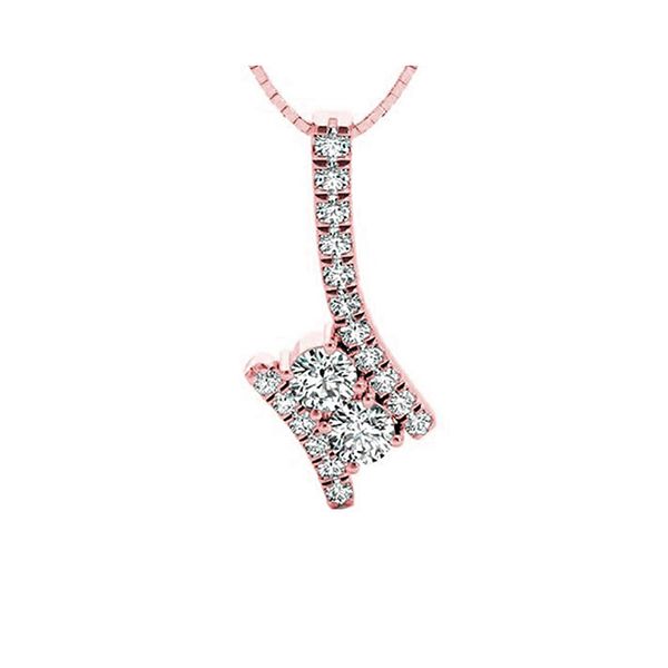 14KT Pink Gold & Diamonds Twogether Jewelery Neckwear Pendant  - 3/4 cts JMR Jewelers Cooper City, FL