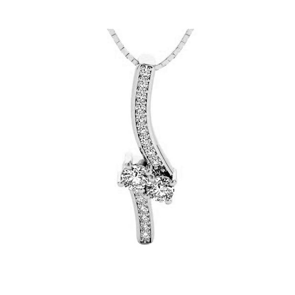 14Kt White Gold Diamond (3/4Ctw) Pendant Castle Couture Fine Jewelry Manalapan, NJ