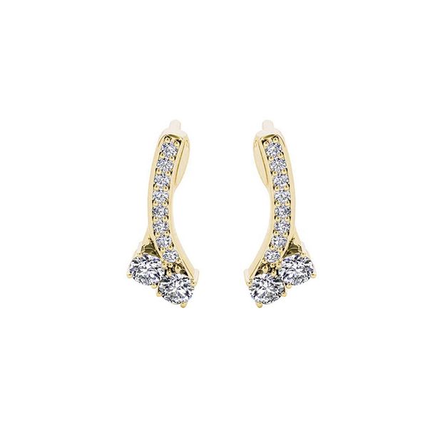 14Kt Yellow Gold Diamond (1/2Ctw) Earring Castle Couture Fine Jewelry Manalapan, NJ