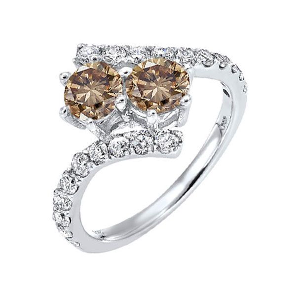 14KT White Gold & Diamonds Twogether Jewelery Fashion Ring   - 1/4 cts Maharaja's Fine Jewelry & Gift Panama City, FL