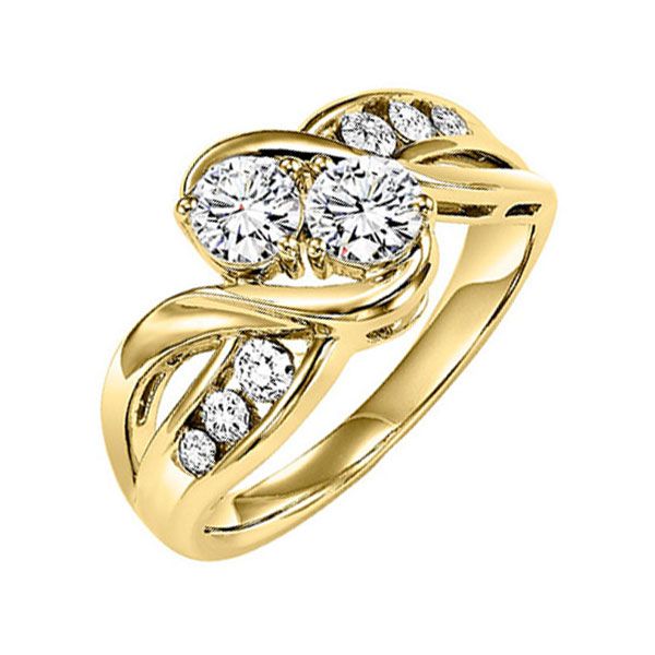 14KT Yellow Gold & Diamonds Twogether Jewelery Fashion Ring  - 1/2 cts JMR Jewelers Cooper City, FL