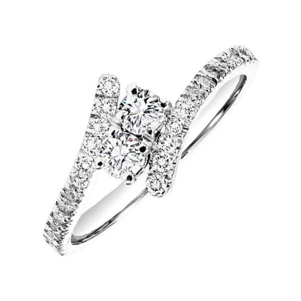 Silver (SLV 995) Diamonds Twogether Jewelery Fashion Ring  - 1/4 cts Don's Jewelry & Design Washington, IA