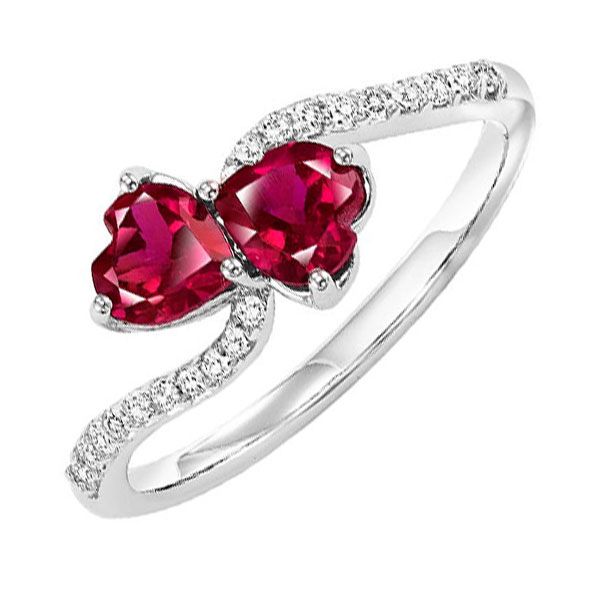 Silver Created-Ruby - White Sapphire (1 1/8 Ctw) Ring Milano Jewelers Pembroke Pines, FL