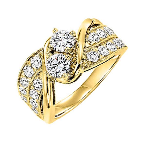 14KT Yellow Gold & Diamonds Twogether Jewelery Fashion Ring  - 1 cts Windham Jewelers Windham, ME