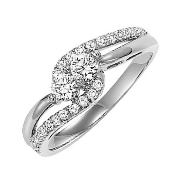 14KT White Gold & Diamonds Twogether Jewelery Fashion Ring  - 1 cts Thurber's Fine Jewelry Wadsworth, OH