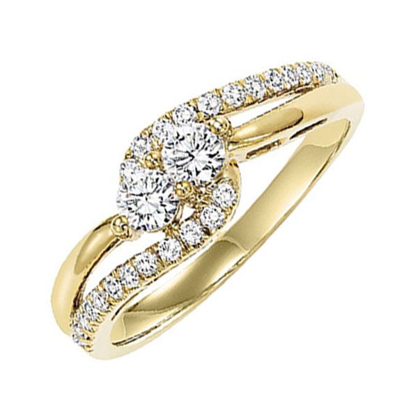14KT Yellow Gold & Diamonds Twogether Jewelery Fashion Ring  - 1/2 cts Windham Jewelers Windham, ME