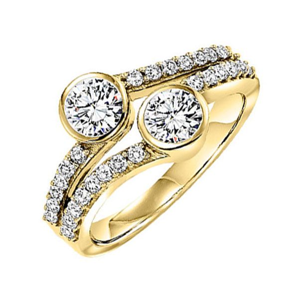 14KT Yellow Gold & Diamonds Twogether Jewelery Fashion Ring  - 1 cts Molinelli's Jewelers Pocatello, ID