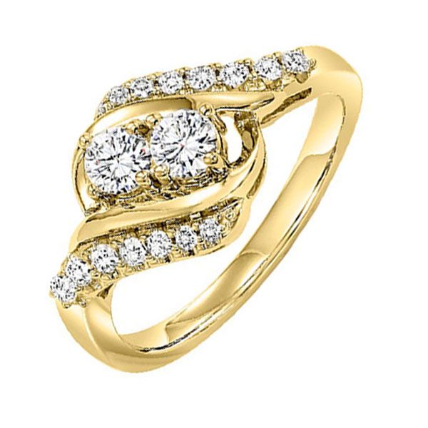 14KT Yellow Gold & Diamonds Twogether Jewelery Fashion Ring  - 1 cts Michael's Jewelry North Wilkesboro, NC