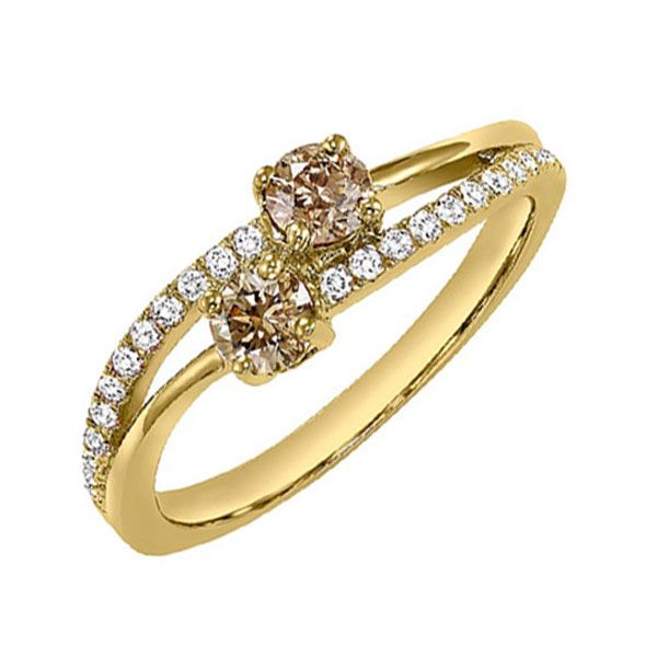 14KT Yellow Gold & Diamonds Twogether Jewelery Fashion Ring  - 5/8 cts Maharaja's Fine Jewelry & Gift Panama City, FL
