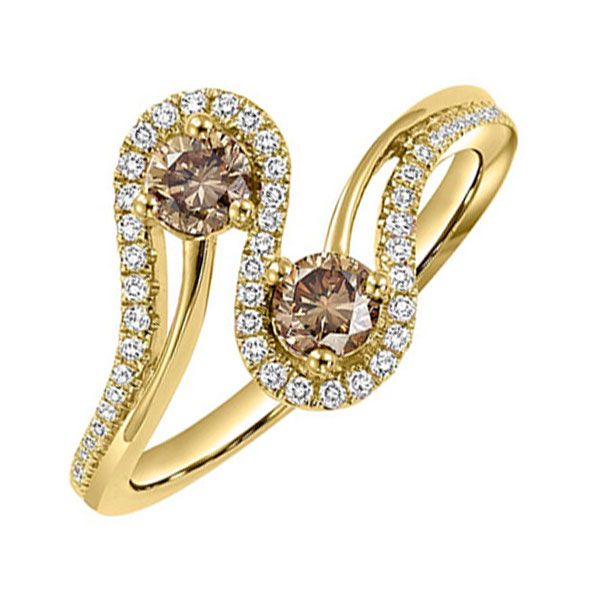 14KT Yellow Gold & Diamonds Twogether Jewelery Fashion Ring  - 3/4 cts Don's Jewelry & Design Washington, IA