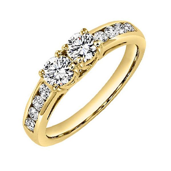 14KT Yellow Gold & Diamonds Twogether Jewelery Fashion Ring  - 1/4 cts Ware's Jewelers Bradenton, FL
