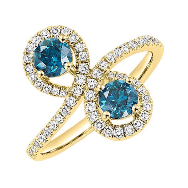 14KT Yellow Gold & Diamonds Twogether Jewelery Fashion Ring  - 1 cts Grayson & Co. Jewelers Iron Mountain, MI