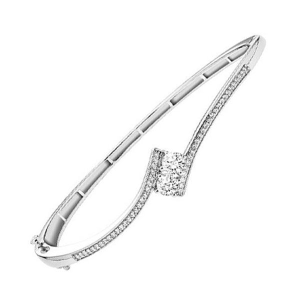 14KT White Gold & Diamonds Twogether Jewelery Bracelet  - 1/2 cts Thurber's Fine Jewelry Wadsworth, OH