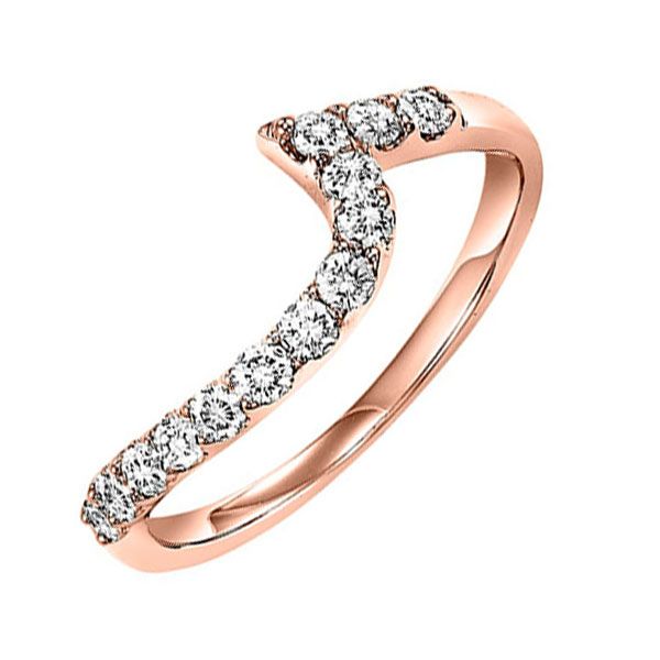14KT Pink Gold & Diamonds Twogether Jewelery Fashion Ring  - 1/10 cts Grayson & Co. Jewelers Iron Mountain, MI