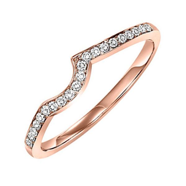 14KT Pink Gold & Diamonds Twogether Jewelery Fashion Ring  - 1/4 cts Ross's Fine Jewelers Kilmarnock, VA