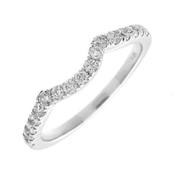 14KT White Gold & Diamonds Twogether Jewelery Band Ring  - 1/3 cts S.E. Needham Jewelers Logan, UT