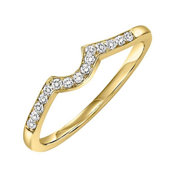 14Kt Yellow Gold Diamond (1/5Ctw) Band Don's Jewelry & Design Washington, IA
