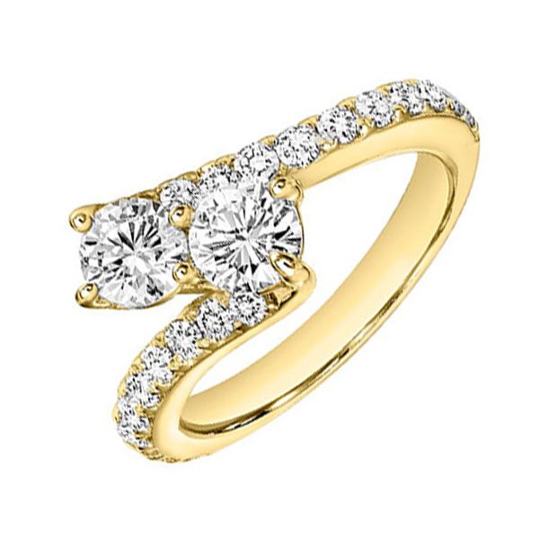 14KT Yellow Gold & Diamonds Twogether Jewelery Fashion Ring  - 1/6 cts Grayson & Co. Jewelers Iron Mountain, MI