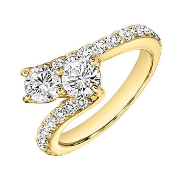 14KT Yellow Gold & Diamonds Twogether Jewelery Fashion Ring  - 1/5 cts Don's Jewelry & Design Washington, IA