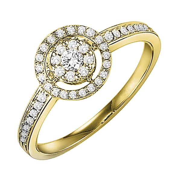 14Kt Yellow Gold Diamond (1/4Ctw) Ring Castle Couture Fine Jewelry Manalapan, NJ