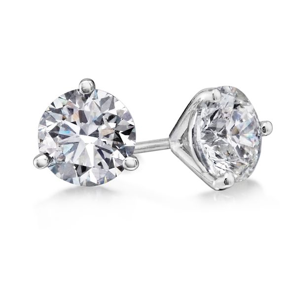 3 Prong Martini Studs Meritage Jewelers Lutherville, MD
