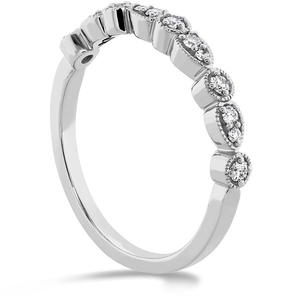 Isabelle Teardrop Milgrain Diamond Band Image 2 Von's Jewelry, Inc. Lima, OH