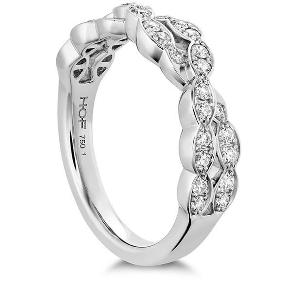 Lorelei Floral Dia Double Twist Band Image 2 Sather's Leading Jewelers Fort Collins, CO