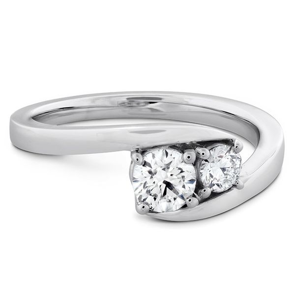 HOF Signature Classic Three Stone Engagement Ring Image 3 Sather's Leading Jewelers Fort Collins, CO
