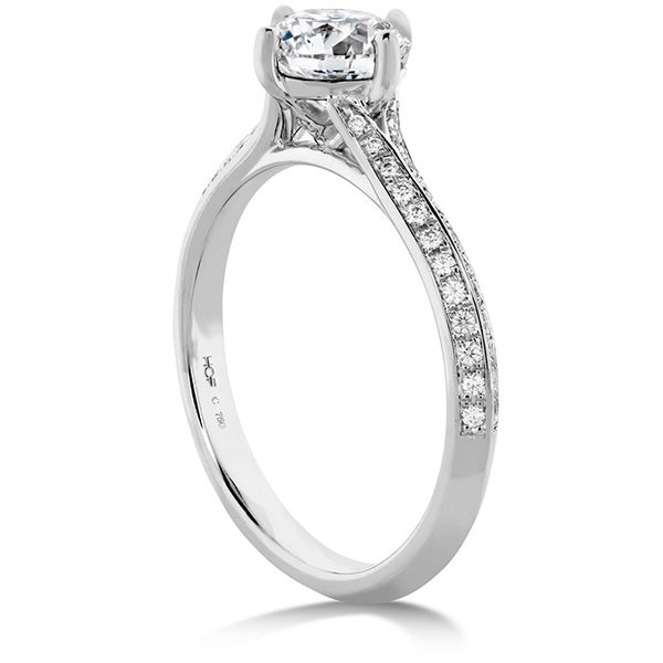 Camilla Pave Knife Edge Engagement Ring Image 2 Jim Bartlett Fine Jewelry Longview, TX