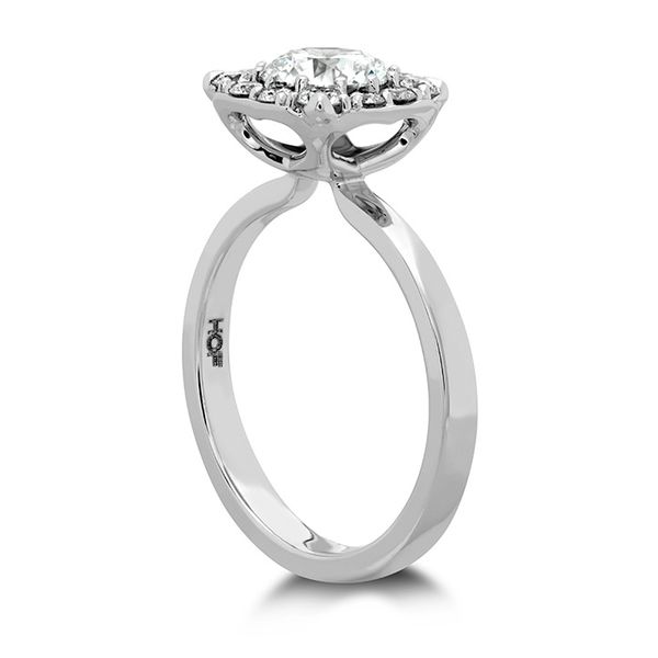 HOF Signature Custom Halo Engagement Ring Image 2 Sather's Leading Jewelers Fort Collins, CO